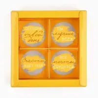 Коробка для конфет &laquo;Бант&raquo;, скретч-слой, 10.5х10.5х3.5 см