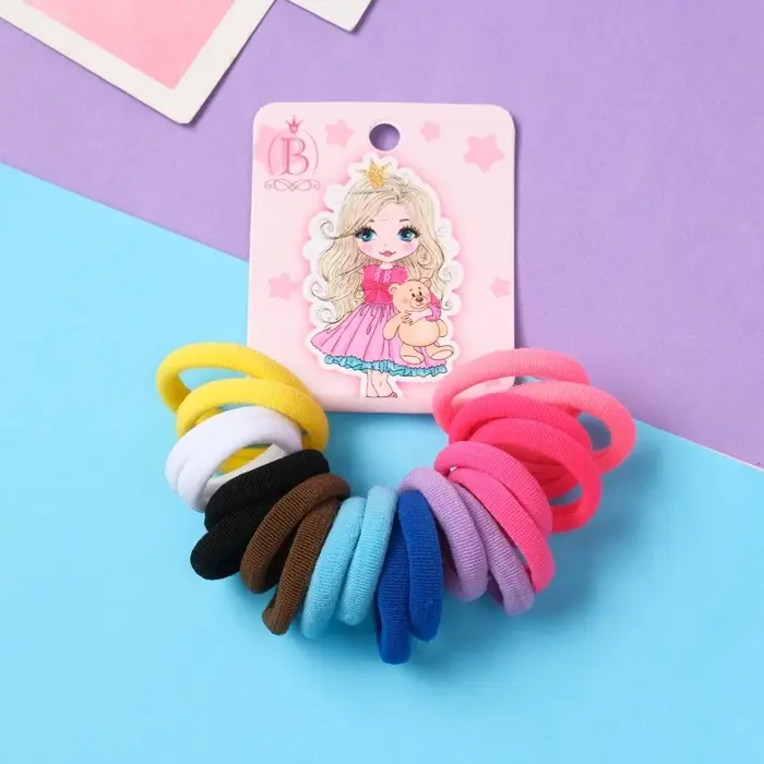 Резинка для волос "Принцесса" (набор 20 шт) кудри, 2,5 см, яркий