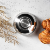 Миска из нержавеющей стали с двойными стенками &laquo;Трефор&raquo;, 500 мл, d=15 см