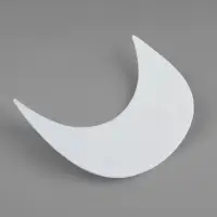 Козырёк для кепки, гнутый, 7&times;17.5&times;6 см, белый, цена за 1 штуку