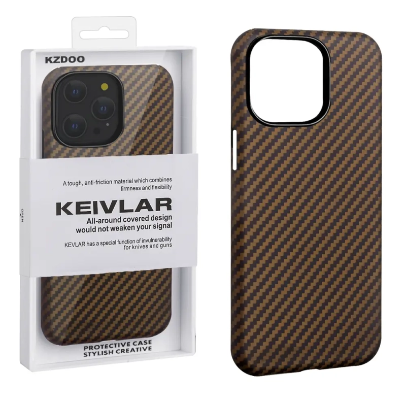 Чехол iPh 15 Pro Max Kevlar Brown K-DOO