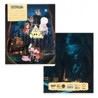 Тетрадь в клетку 24 листа, 5 видов МИКС, обложка мелованный картон, &laquo;Гравити Фолз&raquo;