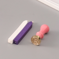 Сургучный набор "Лотос" печать, ручка, сургуч 12,5х10х3,6 см