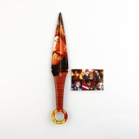 Деревянное оружие, детское сувенирное &laquo;Аниме&raquo;, нож кунай, со стикерами, 26 х 4 см