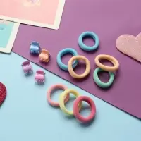 Набор для волос "Затейница колор" (12 резинок 2 см, 4 краба) классика, микс