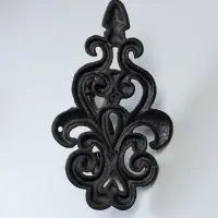 Крючок декоративный чугун "Растительный вензель" 12х12х20 см