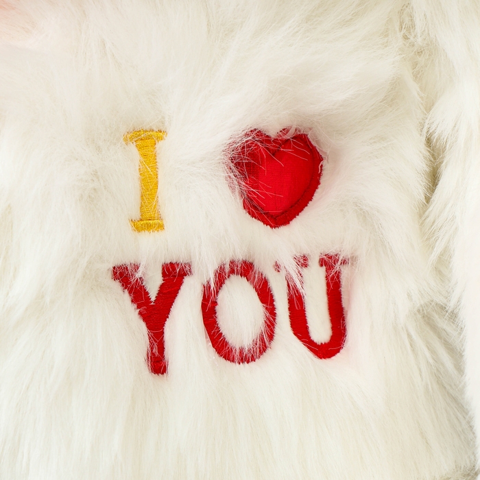 Мягкая игрушка &laquo;Медведь&raquo; I love you, 60 см, цвет белый