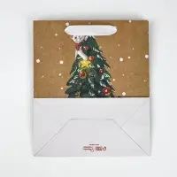 Набор пакетов крафтовых &laquo;Новогоднее поздравление&raquo;