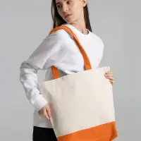Холщовая сумка Shopaholic, оранжевая