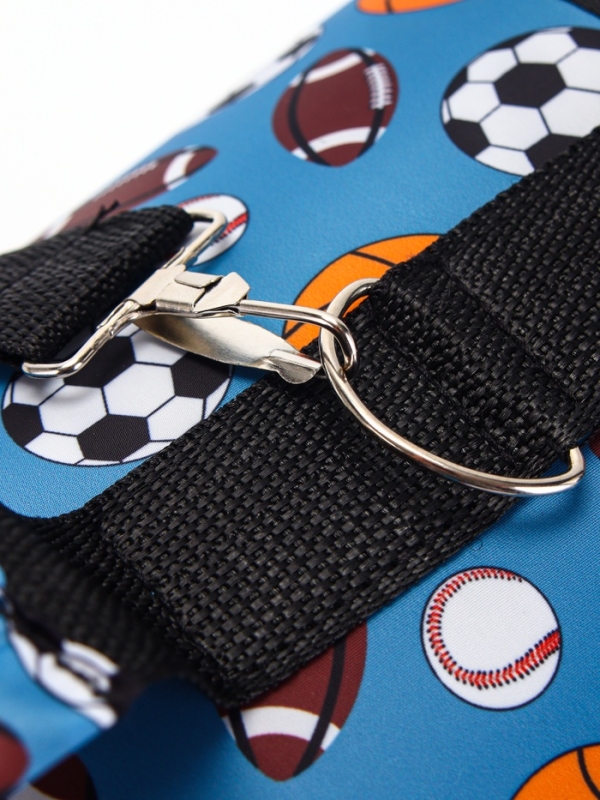 Сумка - переноска для животных "Спорт", размер L, 53 х 21 х 29 см, голубая