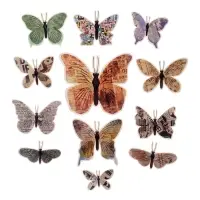 Набор магнитов на холодильник &laquo;Газета&raquo;, 12 шт., картон, h=4-10 см