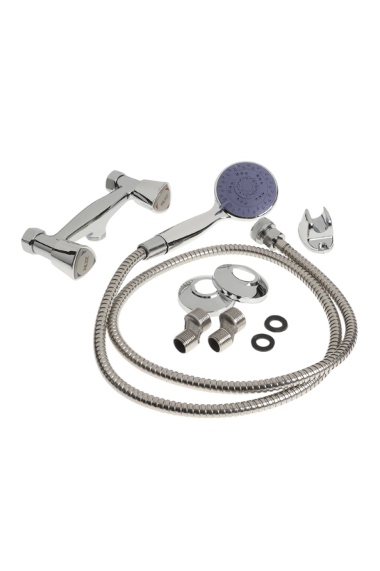 Смеситель для душа ZEIN Z4196, однорычажный, шланг 150 см, лейка 5 режимов, хром