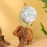 Глобус сувенирный, 11&times;8&times;21 см, подставка дерево