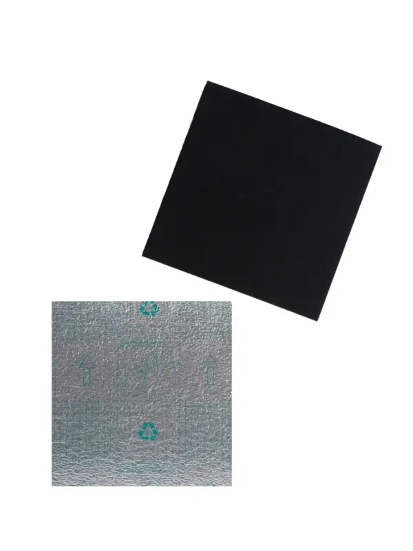 Самоклеящийся ковролин 30х30см, черный