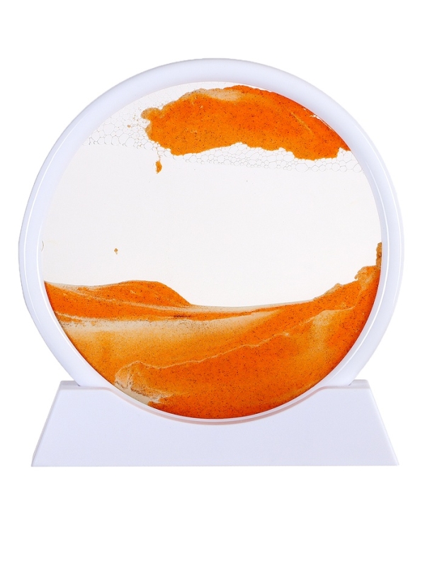 Песочные часы-картина, 18 х 19 см, антистресс, песок оранжевый