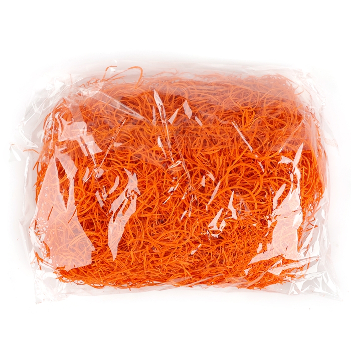 Наполнитель для декора &laquo;Сено&raquo;, 100 гр, цвет оранжевый
