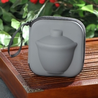 Набор чайный керамический &laquo;Восточная мудрость&raquo;, 4 предмета: 3 пиалы 40 мл, гайвань 240 мл, цвет белый