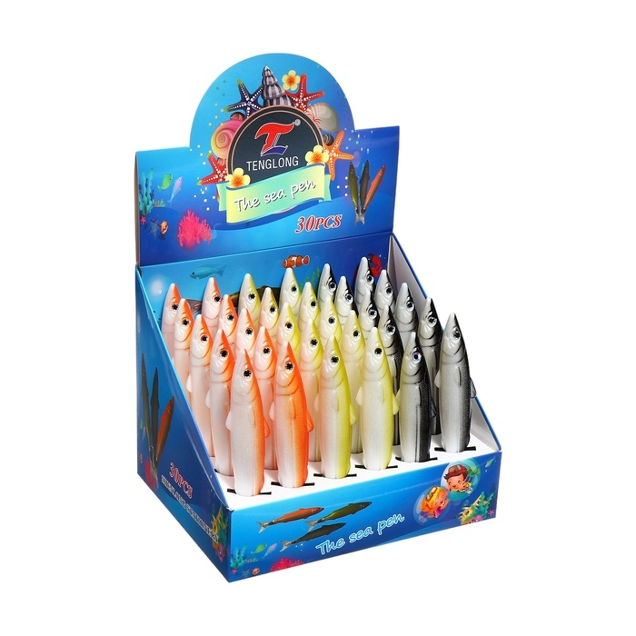 Ручка шариковая-прикол МИКС Рыбы