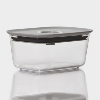 Ланч - бокс с вакуумным клапаном Доляна, 360 мл, 13,8&times;10&times;6,2 см, цвет прозрачный