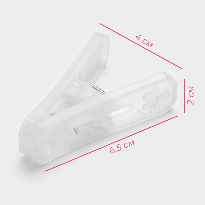 Прищепки бельевые Доляна, 16 шт, 6,5&times;2 см, ширина низа 4 см