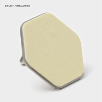 Крючки самоклеящиеся St&ouml;lz &laquo;Классика&raquo;, 2 шт, шестиугольник, 4.5&times;4.5&times;3 см, хромированные