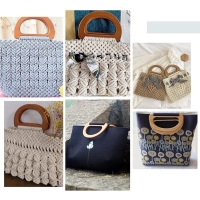 Ручки для сумки деревянные, 10 &times; 18 см, 2 шт, цвет коричневый