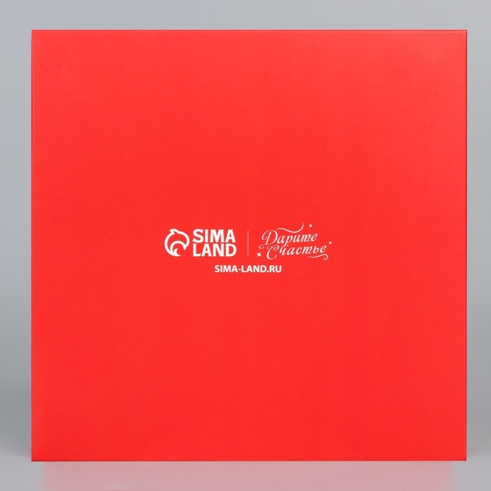 Коробка под 9 конфет &laquo;Сладкого Нового года&raquo;, 14.7 х 14.7 х 3.5 см, Новый год