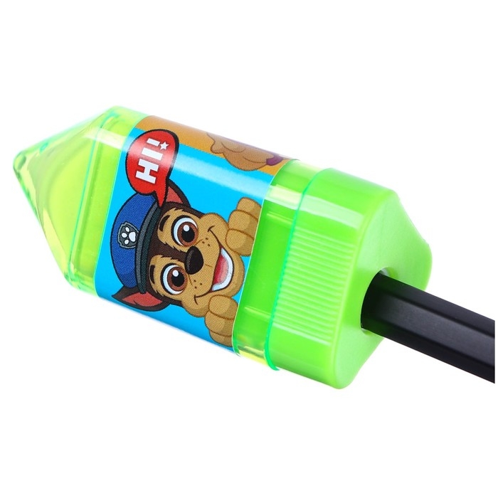 Точилка с ластиком, пластиковая, PAW PATROL