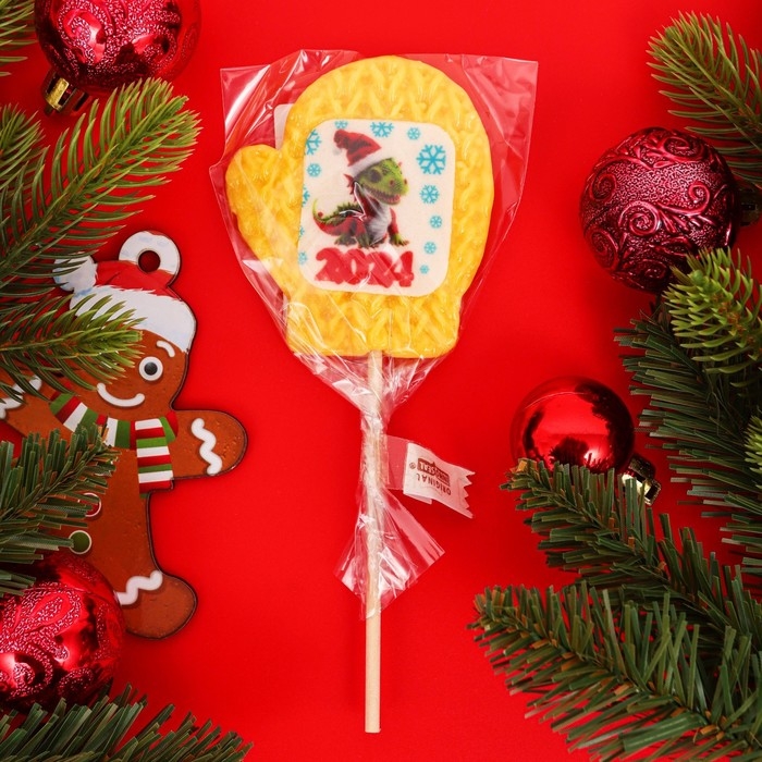 Новый год. Леденец с печатью "Змея 2025", 30г