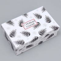 Набор новогодних подарочных коробок 15 в 1 &laquo;Счастья и любви&raquo;, 12 х 6.5 х 4 см - 46.5 х 30 х 17.5 см, Новый год