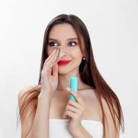 Салфетки матирующие, в рулоне, d = 2,4 &times; 9 см, 7 м, цвет зелёный