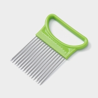 Держатель для нарезки лука Доляна, 11&times;8 см, цвет зелёный