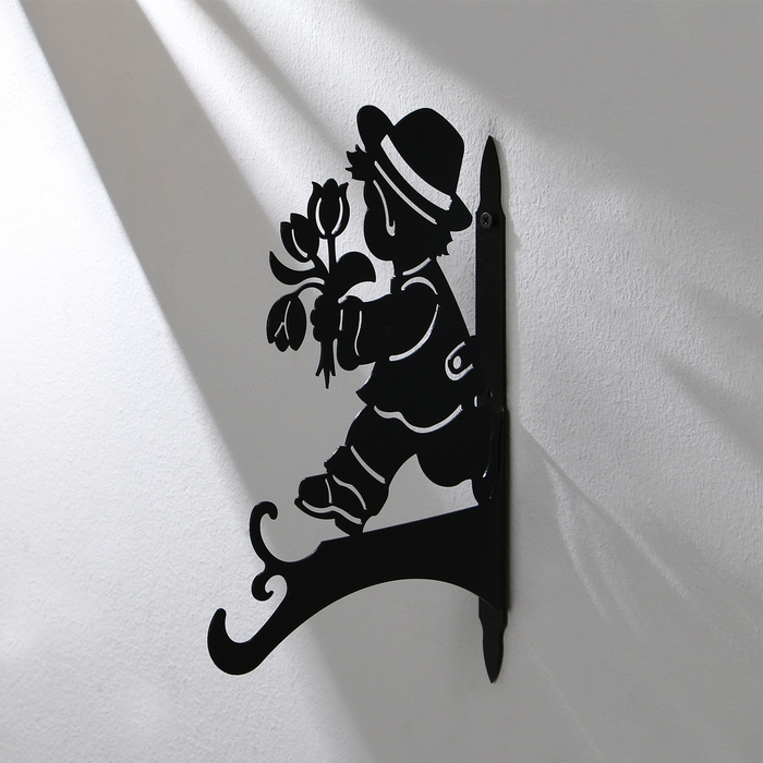 Кронштейн для кашпо, 25 см, &laquo;Мальчик с цветами&raquo;, Greengo