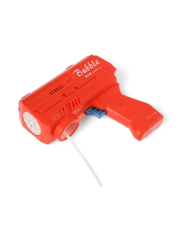 Генератор мыльных пузырей &laquo;Пистолет&raquo;, световые эффекты, работает от батареек, красный