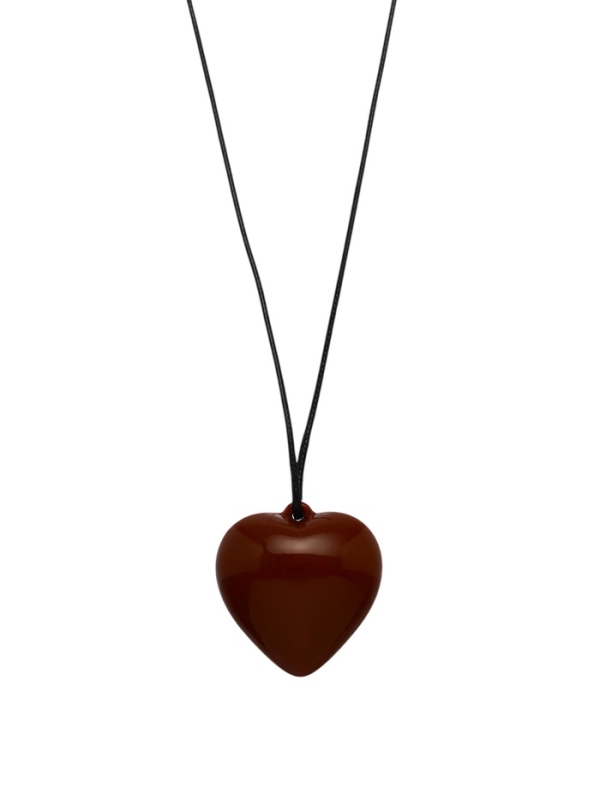 Портупея с кулоном &laquo;Сердечко&raquo;, трансформер, коричневая, 150 см