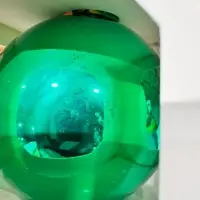 Оформительский шар Finery, 8 см, глянцевый зеленый