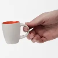 Кофейная кружка Pairy с ложкой, синяя с белой