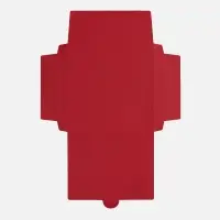 Коробка самосборная Flacky, темно-красная