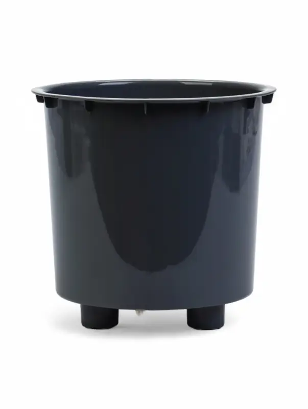 Кашпо со вставкой 2,3 л d15,7 см h15,2см "Desert" пластик серый