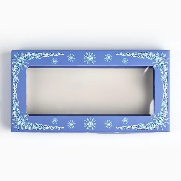 Коробка для шоколада &laquo;Снежная сказка&raquo;, с окном, 16.4 х 8.4 х 1.7 см