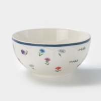 Салатник Доляна &laquo;Романс&raquo;, d=14.1 см, костяной фарфор, белый