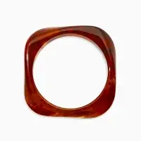 Браслет манжет акрил "Тренд", цвет коричневый