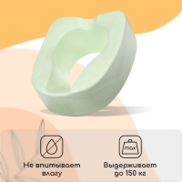 Сиденье для уличного туалета, для пожилых и маломобильных людей, 42 &times; 38 см, пенополиуретан, зелёное