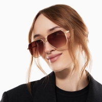 Очки солнцезащитные uv 400, дужка 14.2 см, ширина 13.1 см, линза 5.1 х 5.9 см