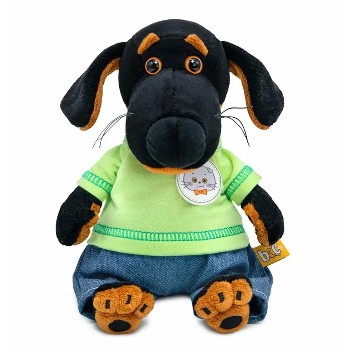Мягкая игрушка "Собака Ваксон baby в брючках "Деним", 19 см VB-056