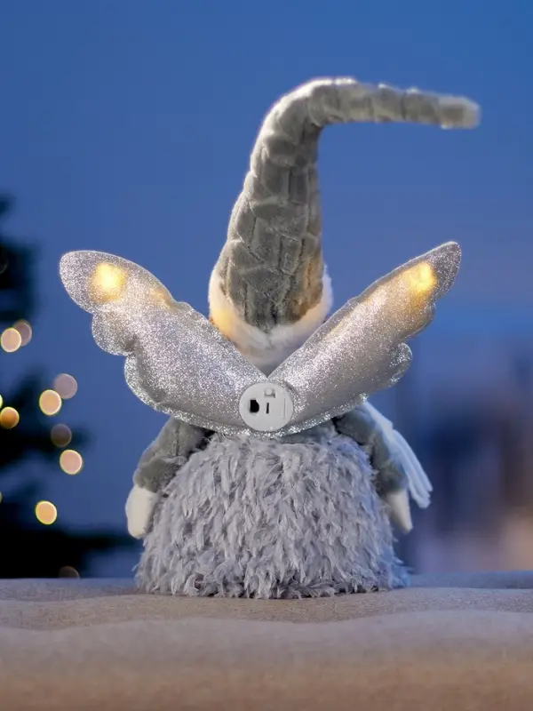 Фигура текстиль &laquo;Кукла в розовом&raquo; 70 см, 6 LED, AG10x3 (в компл.), Т/БЕЛЫЙ