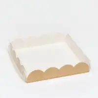 Коробка для печенья, крафт, 15&times;15&times;3 см