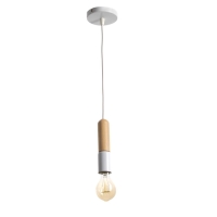 Светильник "Бомбат" Е27 40Вт белый 4х4х18см