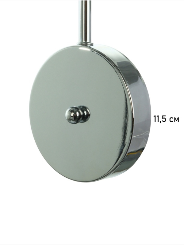 Бра &laquo;Лестер&raquo; 1х40Вт Е27 серебро 13х17,5х42см