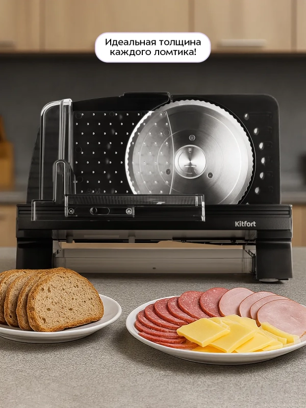 Ломтерезка слайсер для нарезки электрический КТ-9954